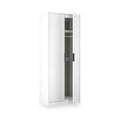Callo Fluted Full Hanging Wardrobe Matt White from Roseland Furniture