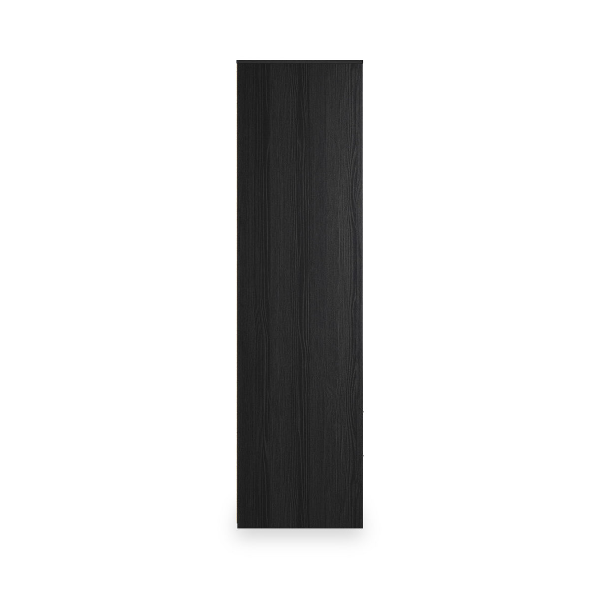 Callo Fluted Double Wardrobe With 2 Drawers Matt Black from Roseland Furniture