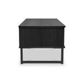 Callo Fluted 1 Drawer Coffee Table Matt Black from Roseland Furniture