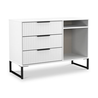 Callo Fluted 3 Drawer TV Unit