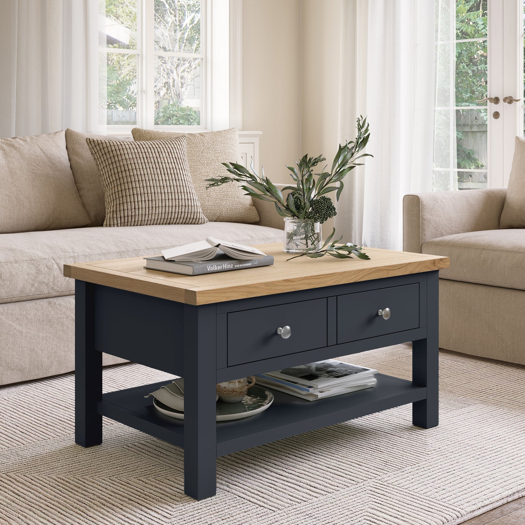 Farrow Charcoal Coffee Table from Roseland Furniture