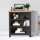 Farrow Charcoal Low Bookcase for living roome
