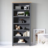 Farrow Charcoal Large Bookcase for living room
