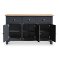Farrow Charcoal Large Sideboard Cabinet by Roseland Furniture