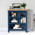 Farrow Blue Low Bookcase for living roome