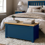 Farrow Navy Blanket Box from Roseland Furniture
