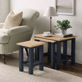 Farrow Charcoal Nest of 3 Tables from Roseland Furniture