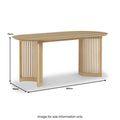 Finch Oval Slatted Dining Table from Roseland Furniture