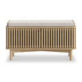 Finch Oval Slatted Storage Bench from Roseland Furniture