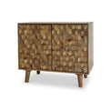 Enzo Geometric Mango Wood 2 Door Sideboard