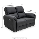 Harlan Power Recliner 2 Seater Dims from Roseland Furniture