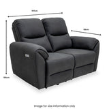 Harlan Power Recliner 3 Seater Dims from Roseland Furniture