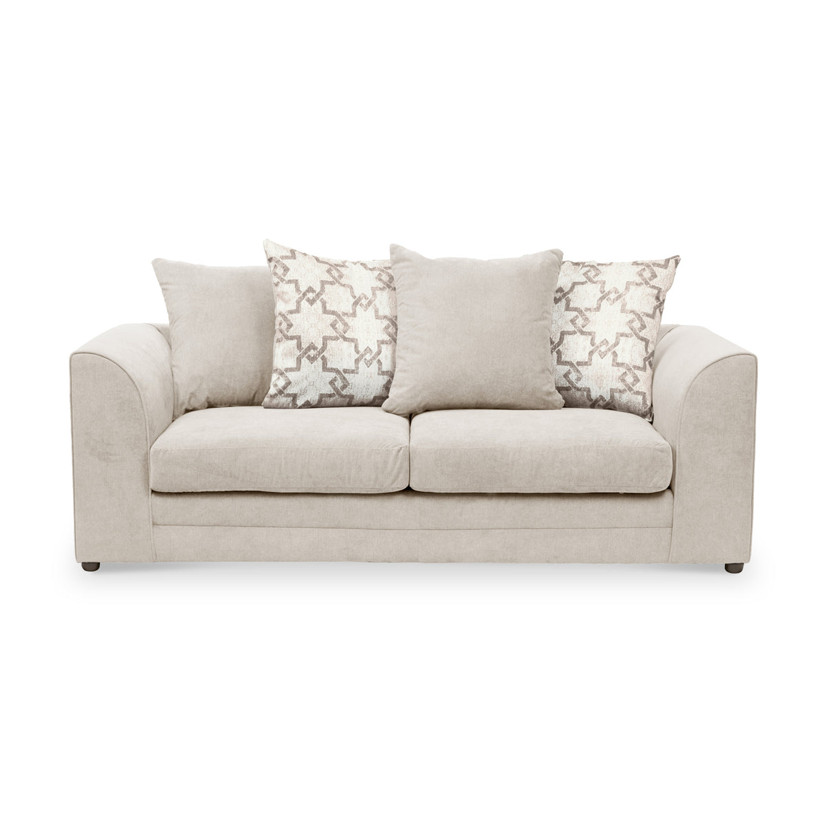 Fernley-3-seater-sofa-taupe-cushions-stone from Roseland Furniture