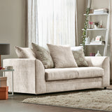 Fernley-3-seater-sofa-taupe-cushions-stone from Roseland Furniture