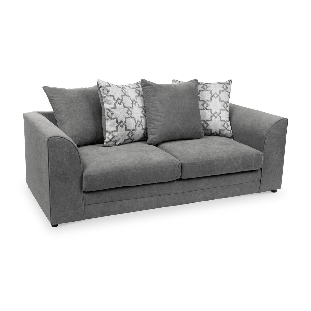 Fernley-3-seater-sofa-charcoal-cushions-pewter from Roseland Furniture