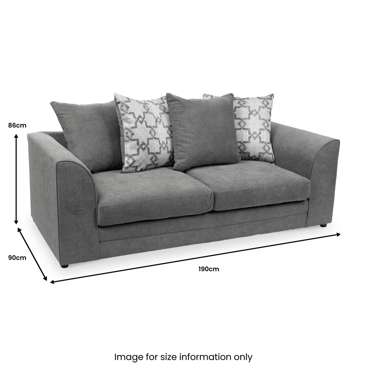 Fernley-3-seater-sofa-charcoal-cushions-pewter from Roseland Furniture
