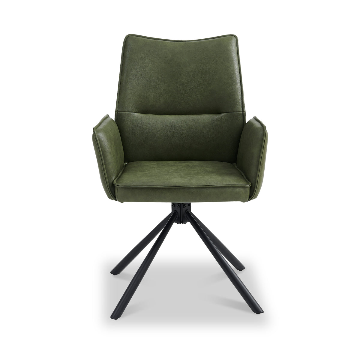 Marta Green Faux Leather Dining Armchair Roseland