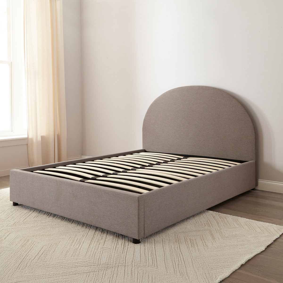Hounslow Half Circle Ottoman Storage Bed Frame from Roseland Furniture