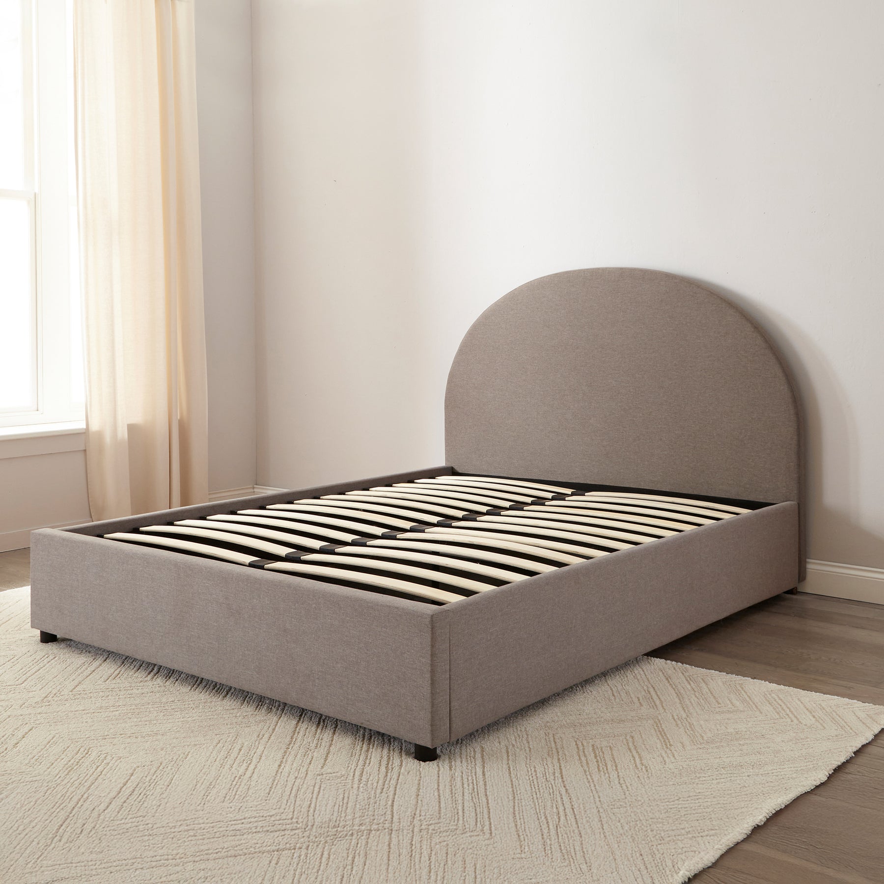Hounslow Half Circle Ottoman Storage Bed Frame from Roseland Furniture