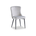 Lloyd Silver Velvet Dining Chair From Roseland Furniture