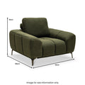 Noelle Textured Fabric Armchair from Roseland Furniture