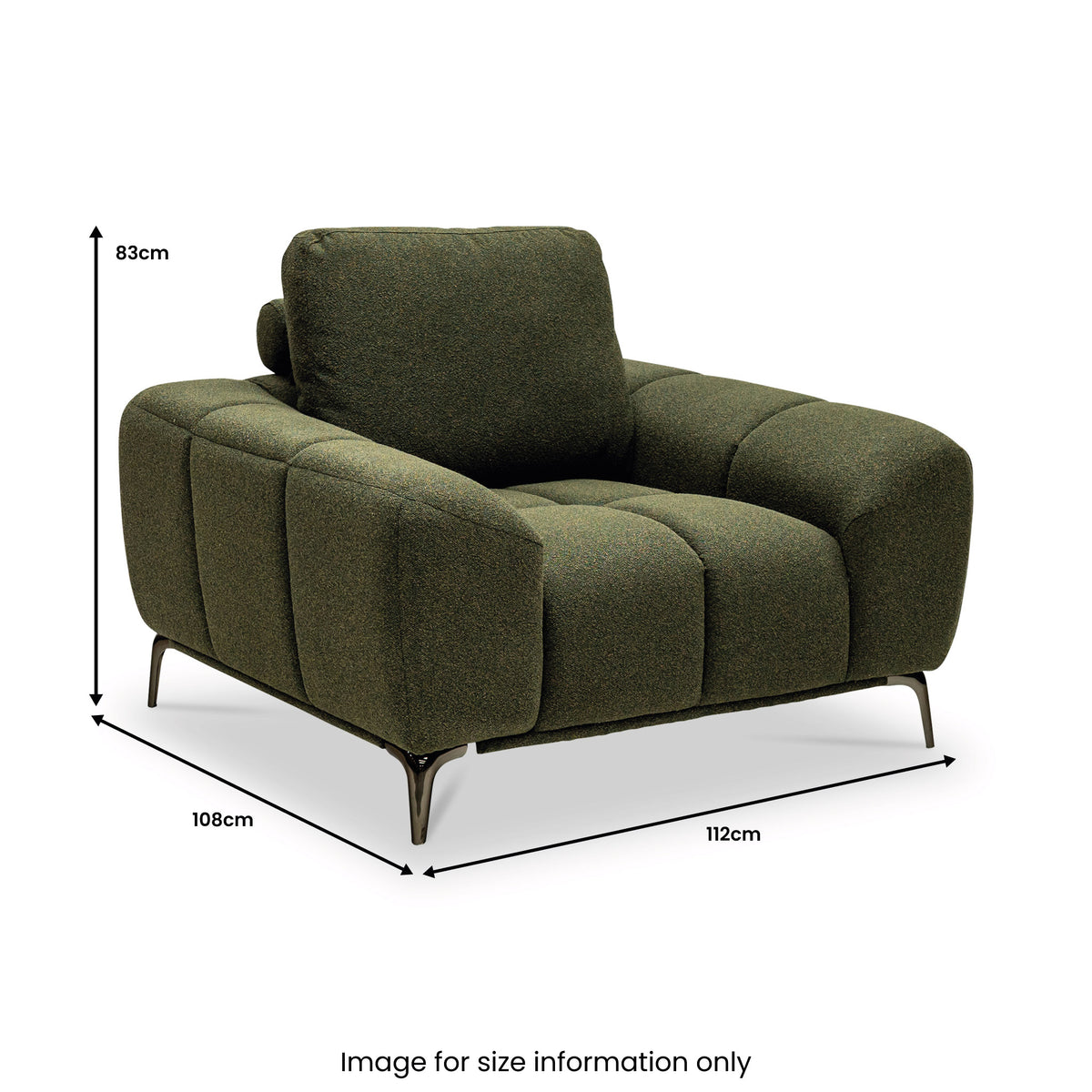 Noelle Textured Fabric Armchair from Roseland Furniture