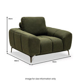 Noelle Textured Fabric Armchair from Roseland Furniture