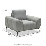 Ruelle Textured Fabric Armchair from Roseland Furniture