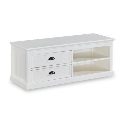 Leighton White 120cm Wide TV Unit