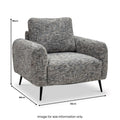 Delphine Multitonal Fabric Armchair from Roseland Furniture