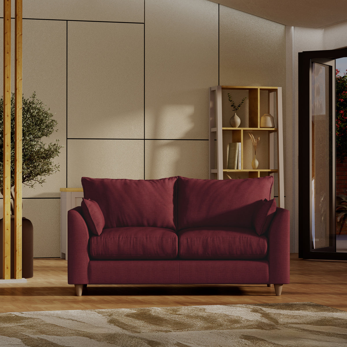 Munro 2 Seater Sofa Merlot from Roseland Furniture