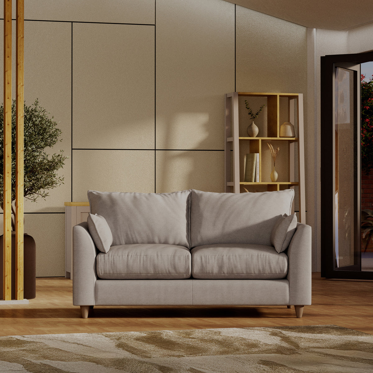 Munro 2 Seater Sofa Silver from Roseland Furniture