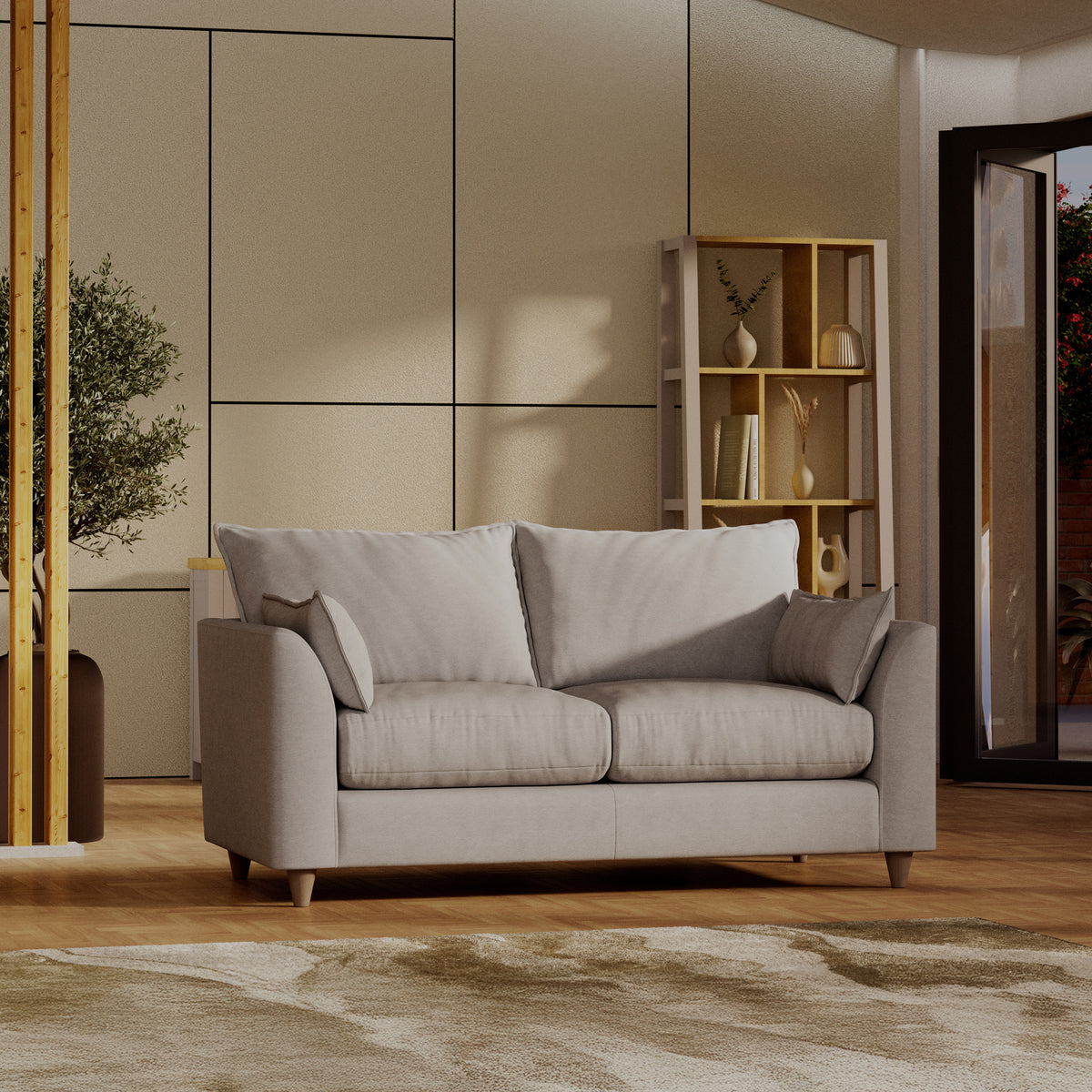 Munro 2 Seater Sofa Silver from Roseland Furniture