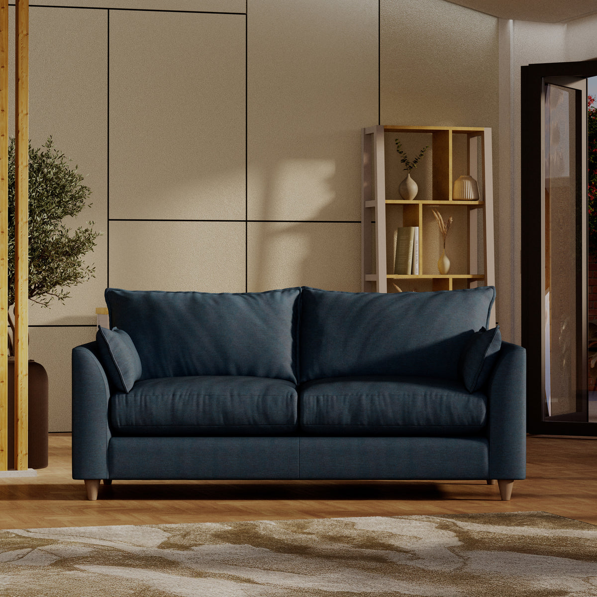Munro 3 Seater Sofa Marine from Roseland Furniture