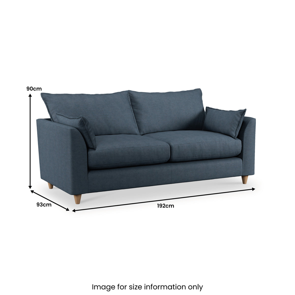 Munro 3 Seater Sofa Marine from Roseland Furniture