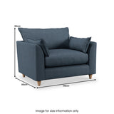 Munro Snuggler Armchair Marine from Roseland Furniture