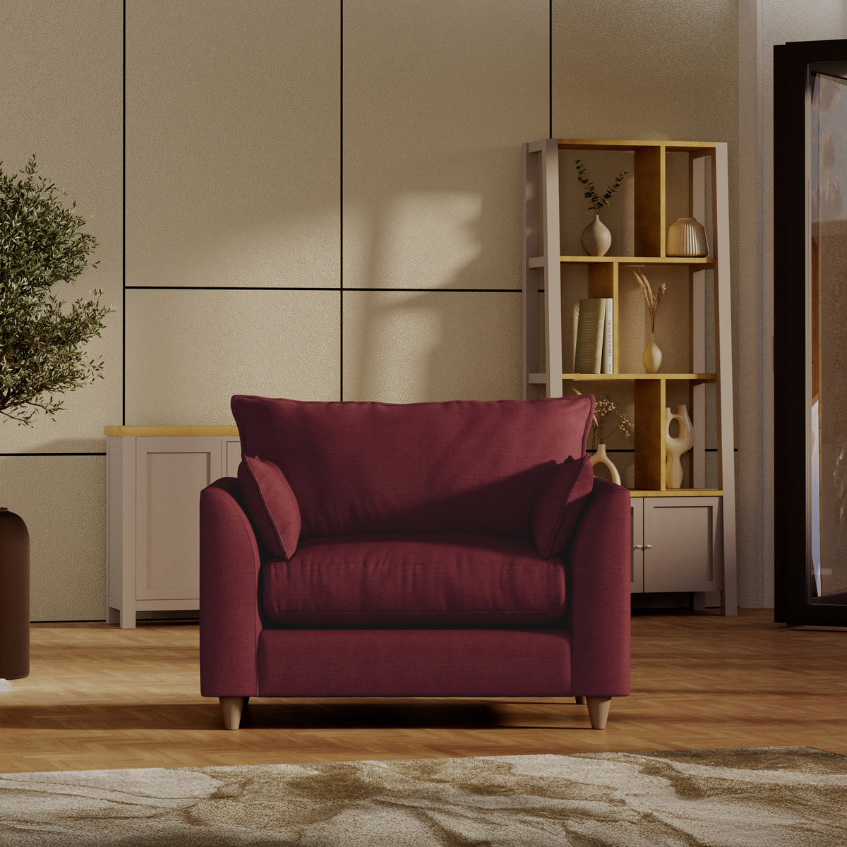 Munro Snuggler Armchair Merlot from Roseland Furniture