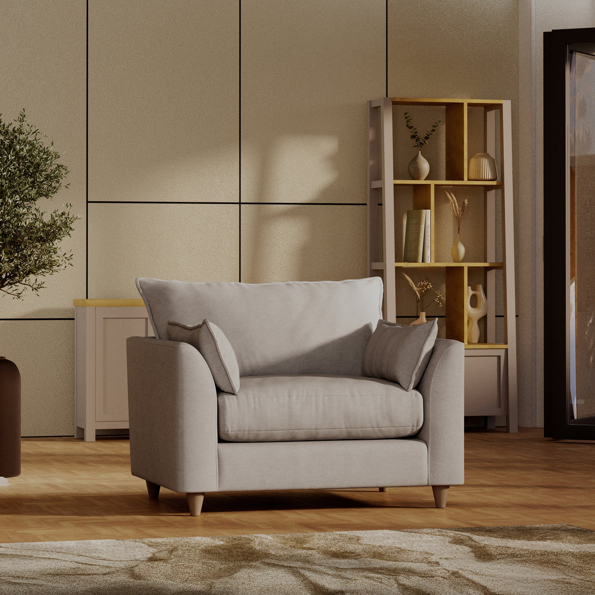 Munro Snuggler Armchair Silver from Roseland Furniture