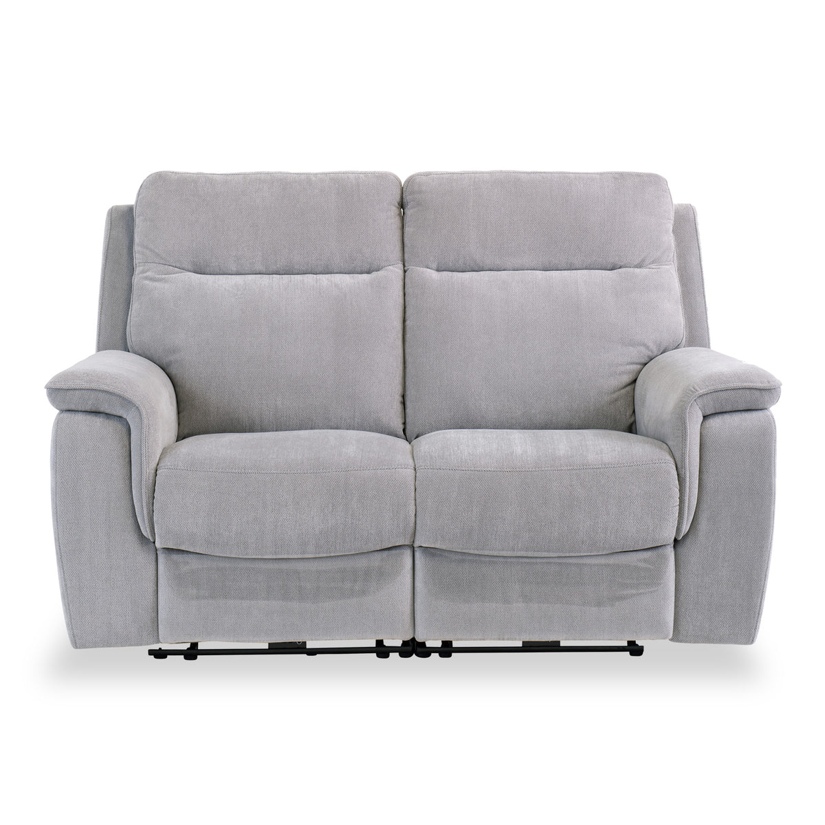 Weston Silver Grey Fabric Electric Reclining 2 Seater Sofa from Roseland furniture