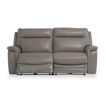 Walter Grey Leather Electric Reclining 3 Seater Sofa
