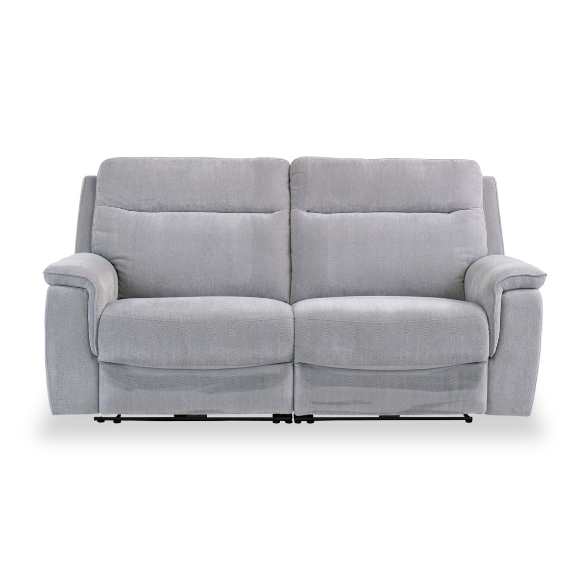 Weston Silver Grey Fabric Electric Reclining 3 Seater Sofa from Roseland Furniture