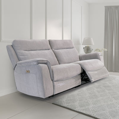 Weston Fabric Electric Reclining 3 Seater Sofa