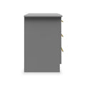 Bramham Grey 3 Drawer Bedside from Roseland