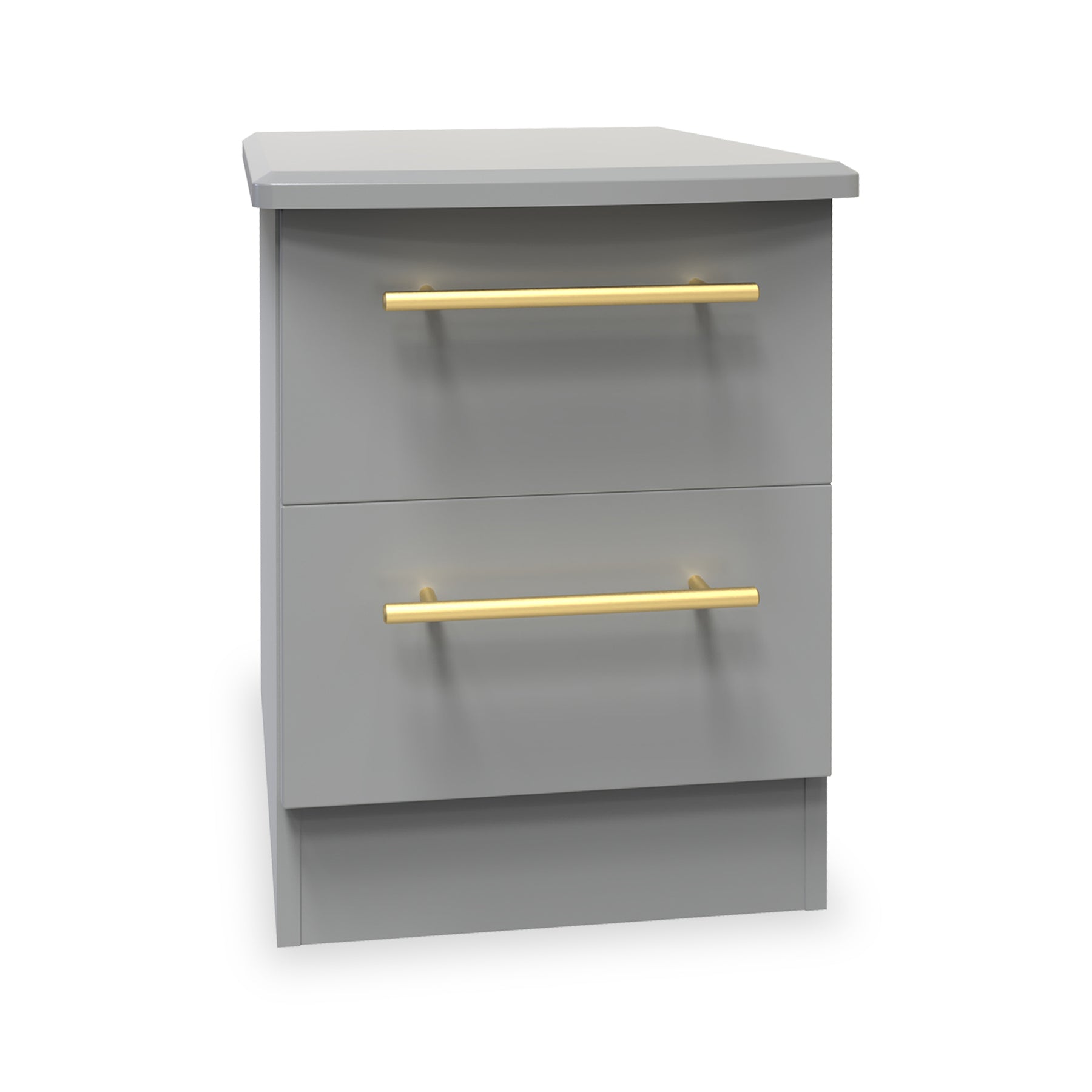 Bramham Grey 2 Drawer Bedside from Roseland Furniture