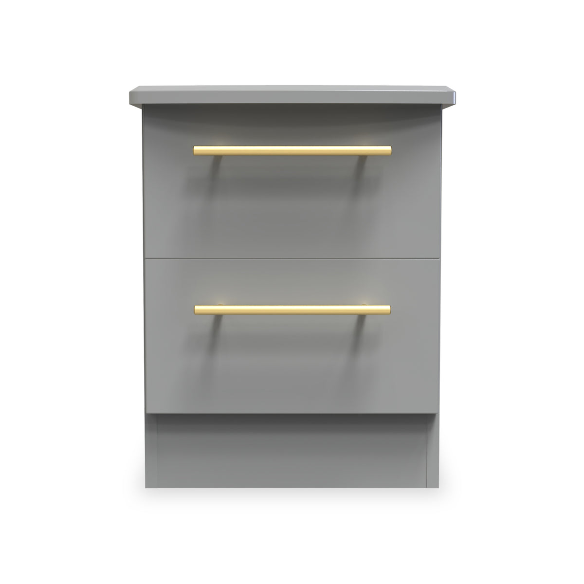 Bramham Grey 2 Drawer Bedside from Roseland Furniture