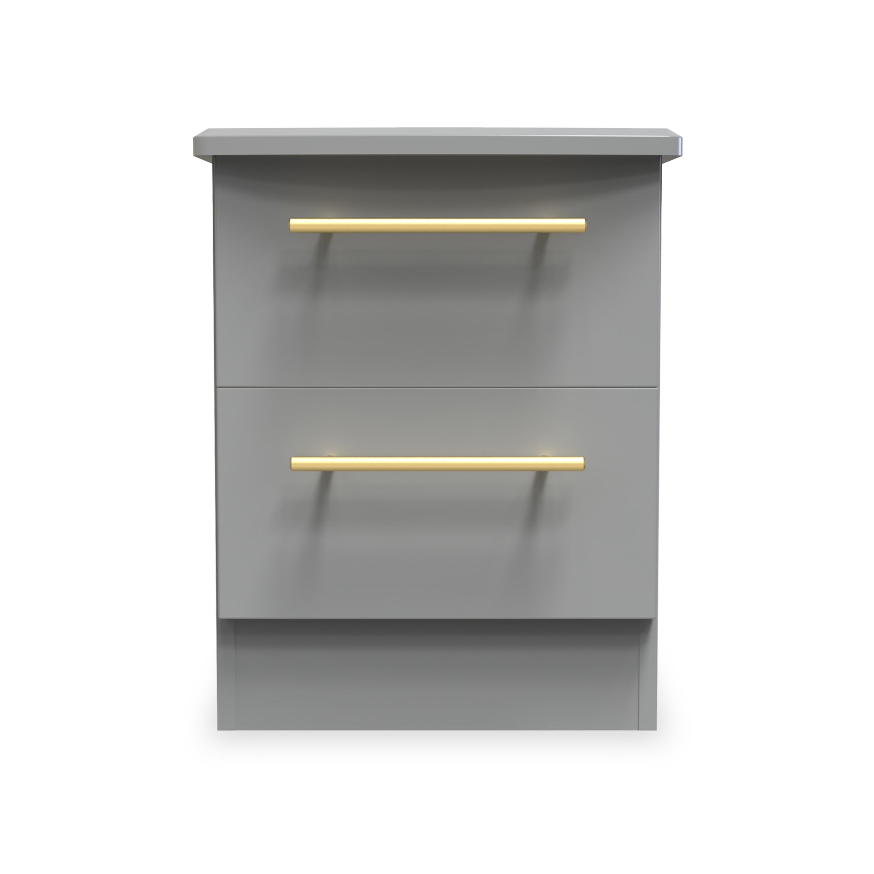 Bramham Grey 2 Drawer Bedside from Roseland Furniture