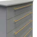 Bramham Grey 5 Drawer Chest