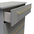 Bramham Grey 5 Drawer Chest