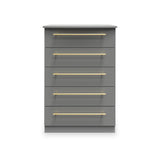 Bramham Grey 5 Drawer Chest