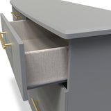 Bramham Grey 6 Drawer Wide Chest from Roseland